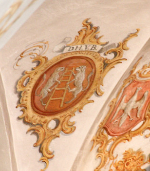 Skaliger-Wappen in der Schlosskapelle Wald